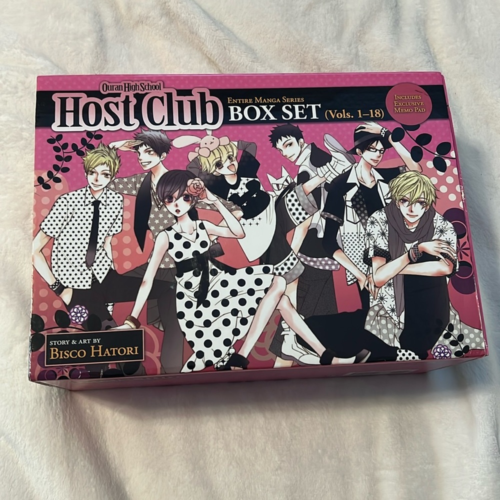 Ouran High School Host Club COMPLETE Manga Series (Vol. 1-18) + Memo Pad (Excl.)